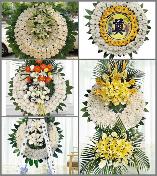 河南信阳光山县白雀园镇石仙村花圈速递